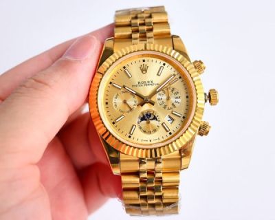 ROLEX Oyster Perpetual Replica Price 9100 Complication Movement Gold Watch 41MM 